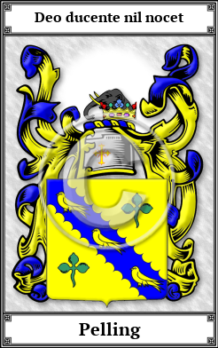 Pelling Family Crest Download (JPG)  Book Plated - 150 DPI