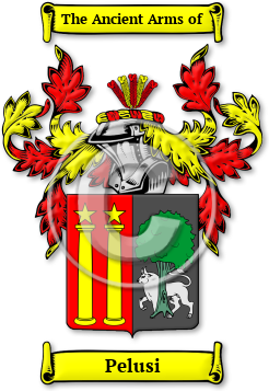 Pelusi Family Crest Download (JPG) Legacy Series - 600 DPI
