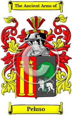 Peluso Family Crest/Coat of Arms