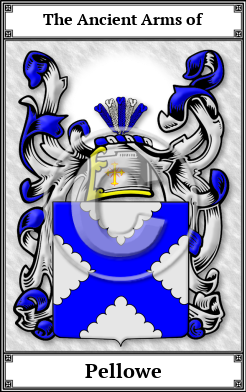 Pellowe Family Crest Download (JPG)  Book Plated - 150 DPI