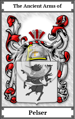 Pelser Family Crest Download (JPG)  Book Plated - 150 DPI