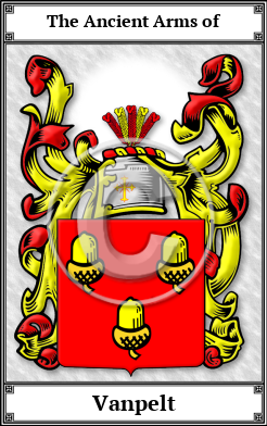 Vanpelt Family Crest Download (JPG)  Book Plated - 150 DPI