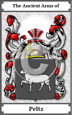 Peltz Family Crest Download (JPG)  Book Plated - 150 DPI