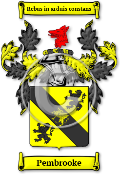 Pembrooke Family Crest Download (jpg) Legacy Series - 150 DPI