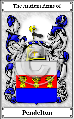 Pendelton Family Crest Download (JPG)  Book Plated - 150 DPI