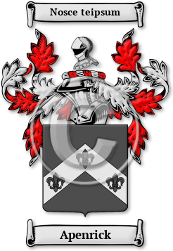 Apenrick Family Crest Download (JPG) Legacy Series - 600 DPI