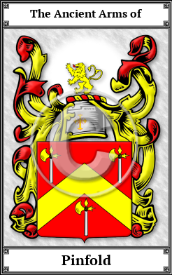 Pinfold Family Crest Download (JPG) Book Plated - 600 DPI