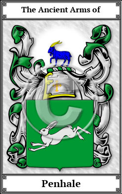 Penhale Family Crest Download (JPG)  Book Plated - 150 DPI
