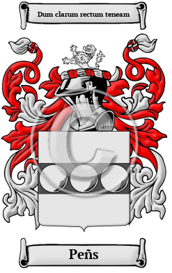 Peñs Family Crest/Coat of Arms