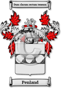 Penland Family Crest Download (jpg) Legacy Series - 150 DPI