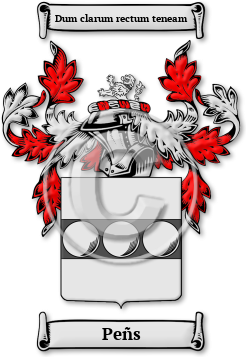 Peñs Family Crest Download (jpg) Legacy Series - 150 DPI