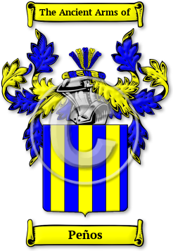 Peños Family Crest Download (jpg) Legacy Series - 150 DPI