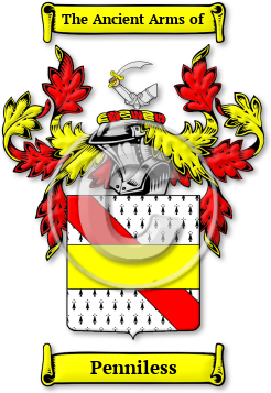 Penniless Family Crest Download (jpg) Legacy Series - 150 DPI