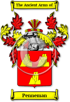 Penneman Family Crest Download (jpg) Legacy Series - 150 DPI