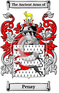 Penay Family Crest/Coat of Arms