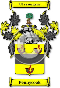 Pennycook Family Crest Download (JPG) Legacy Series - 300 DPI