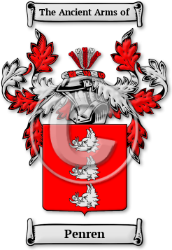 Penren Family Crest Download (JPG) Legacy Series - 600 DPI