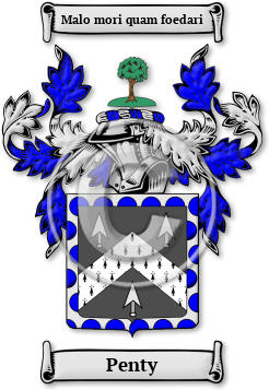Penty Family Crest Download (jpg) Legacy Series - 150 DPI