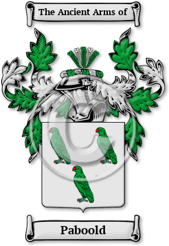 Paboold Family Crest Download (jpg) Legacy Series - 150 DPI