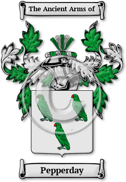 Pepperday Family Crest Download (jpg) Legacy Series - 150 DPI