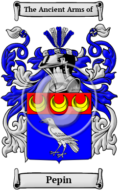 Pepin Family Crest Download (JPG) Heritage Series - 600 DPI