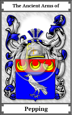 Pepping Family Crest Download (JPG)  Book Plated - 150 DPI