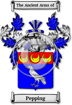 Pepping Family Crest Download (jpg) Legacy Series - 150 DPI