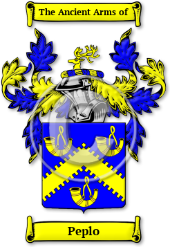 Peplo Family Crest Download (JPG) Legacy Series - 600 DPI