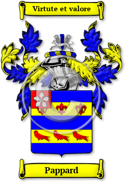 Pappard Family Crest Download (jpg) Legacy Series - 150 DPI