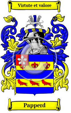 Papperd Family Crest/Coat of Arms