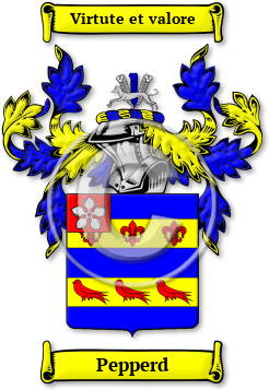 Pepperd Family Crest Download (jpg) Legacy Series - 150 DPI