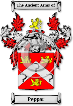 Peppar Family Crest Download (jpg) Legacy Series - 150 DPI
