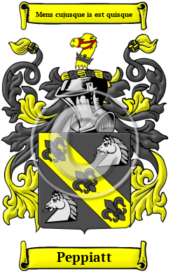 Peppiatt Family Crest Download (jpg) Heritage Series - 150 DPI