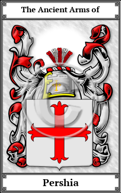 Pershia Family Crest Download (JPG)  Book Plated - 150 DPI