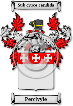 Percivyle Family Crest Download (jpg) Legacy Series - 150 DPI