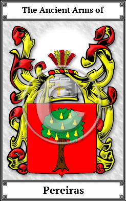 Pereiras Family Crest Download (JPG)  Book Plated - 150 DPI