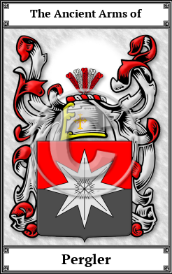 Pergler Family Crest Download (JPG)  Book Plated - 150 DPI