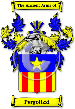 Pergolizzi Family Crest Download (jpg) Legacy Series - 150 DPI