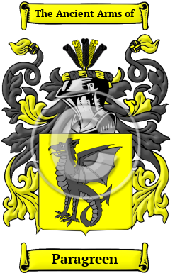 Paragreen Family Crest Download (jpg) Heritage Series - 150 DPI