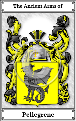 Pellegrene Family Crest Download (JPG) Book Plated - 600 DPI