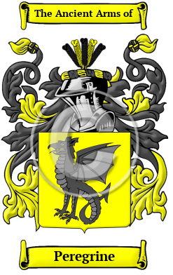 Peregrine Family Crest Download (JPG) Heritage Series - 600 DPI