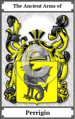 Perrigin Family Crest Download (JPG)  Book Plated - 150 DPI