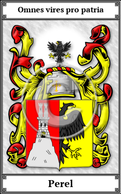 Perel Family Crest Download (JPG)  Book Plated - 150 DPI
