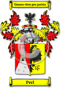 Perl Family Crest Download (jpg) Legacy Series - 150 DPI