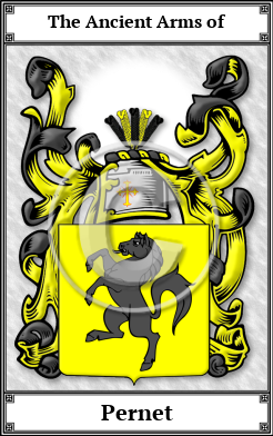 Pernet Family Crest Download (JPG)  Book Plated - 150 DPI
