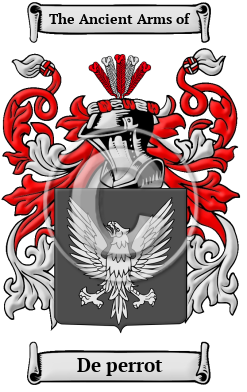 De perrot Family Crest/Coat of Arms