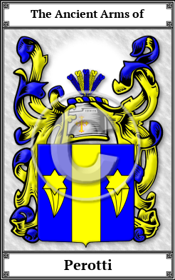 Perotti Family Crest Download (JPG)  Book Plated - 150 DPI