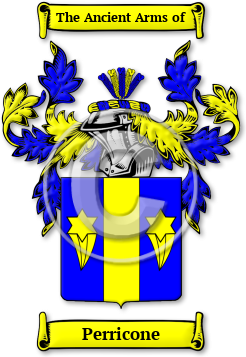Perricone Family Crest Download (jpg) Legacy Series - 150 DPI