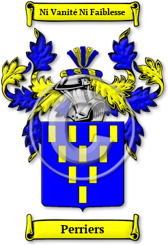 Perriers Family Crest Download (jpg) Legacy Series - 150 DPI