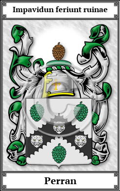 Perran Family Crest Download (JPG)  Book Plated - 150 DPI